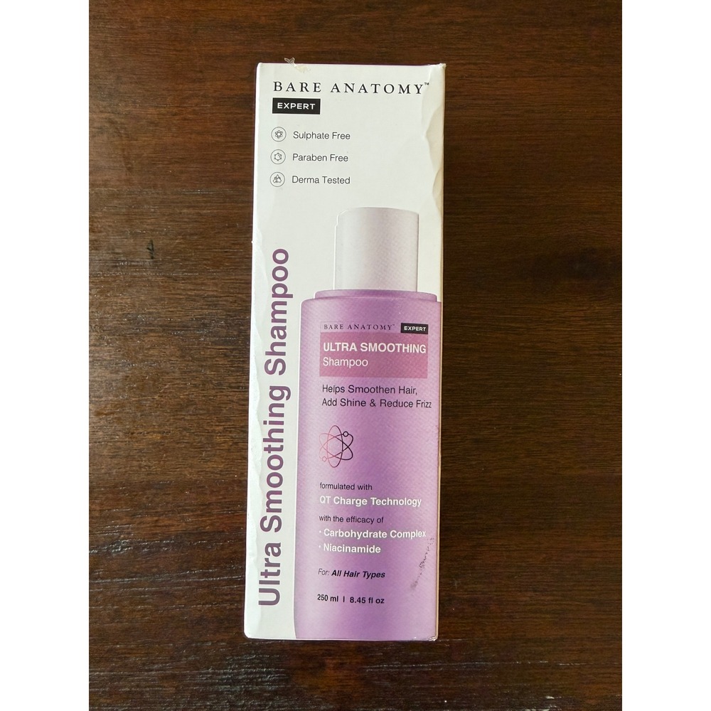 Bare Anatomy Expert Ultra Smoothing Shampoo 250ml Niacinamide Frizz Control NEW